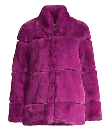Sarah Coat Purple Clover Apparis