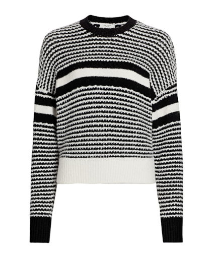 teddy stripe sweater blak white rag & bone