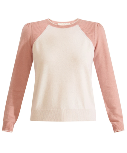 Albertina Sweater White Pink Veronica Beard