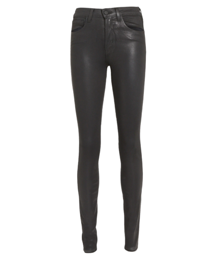 marguerite skinny jean coated black l'agence