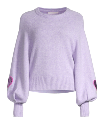 ashland sweater purple loveshackfancy