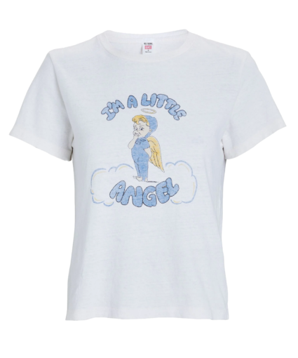 i'm a little angel classic tee t-shirt vintage white redone