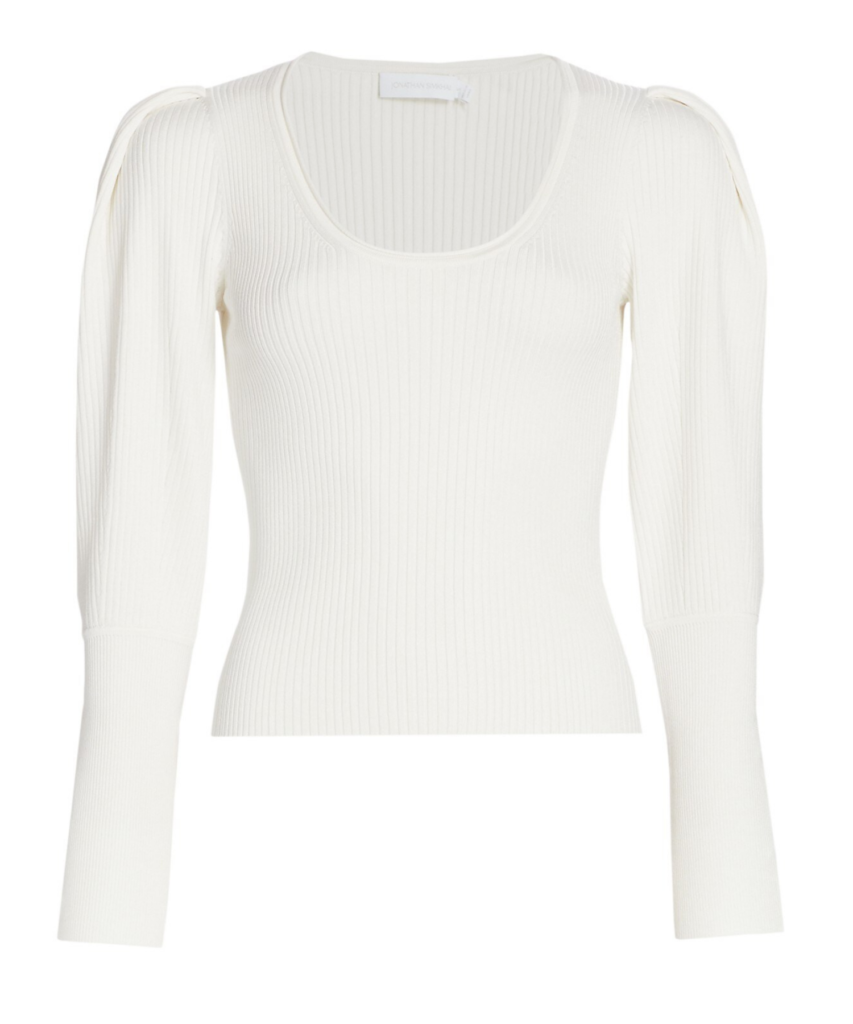 mila sweater white jonathan simkhai