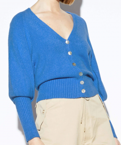 stacey sweater cardigan cobalt blue apparis