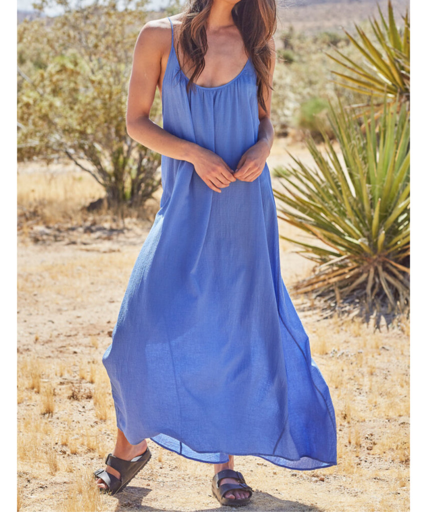 tulum dress moroccan blue 9seed