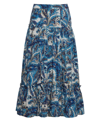 tisbury skirt scroll paisley blue cara cara