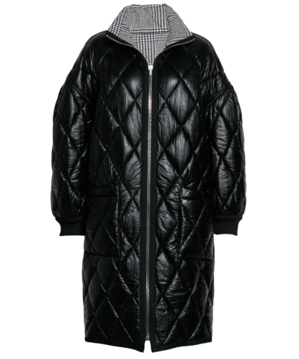 NAVY QUILTED SHANNA PUFFER