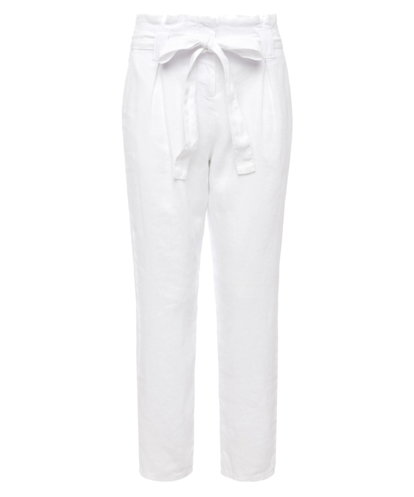 heather linen pant blanc white l'agence