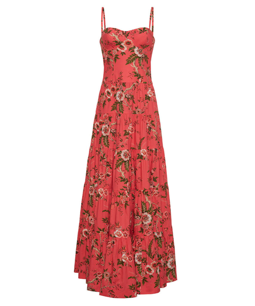 Ashton Dress Chintz Guava Cara Cara
