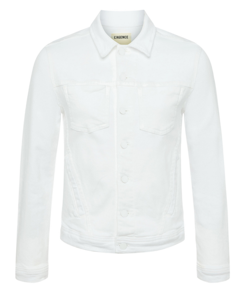 Shuri Denim Jacket Blanc L'Agence