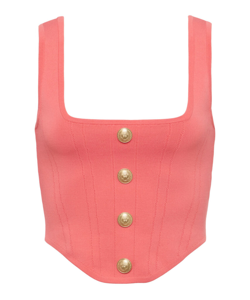 Saga Top Coral Rose Gold L'Agence