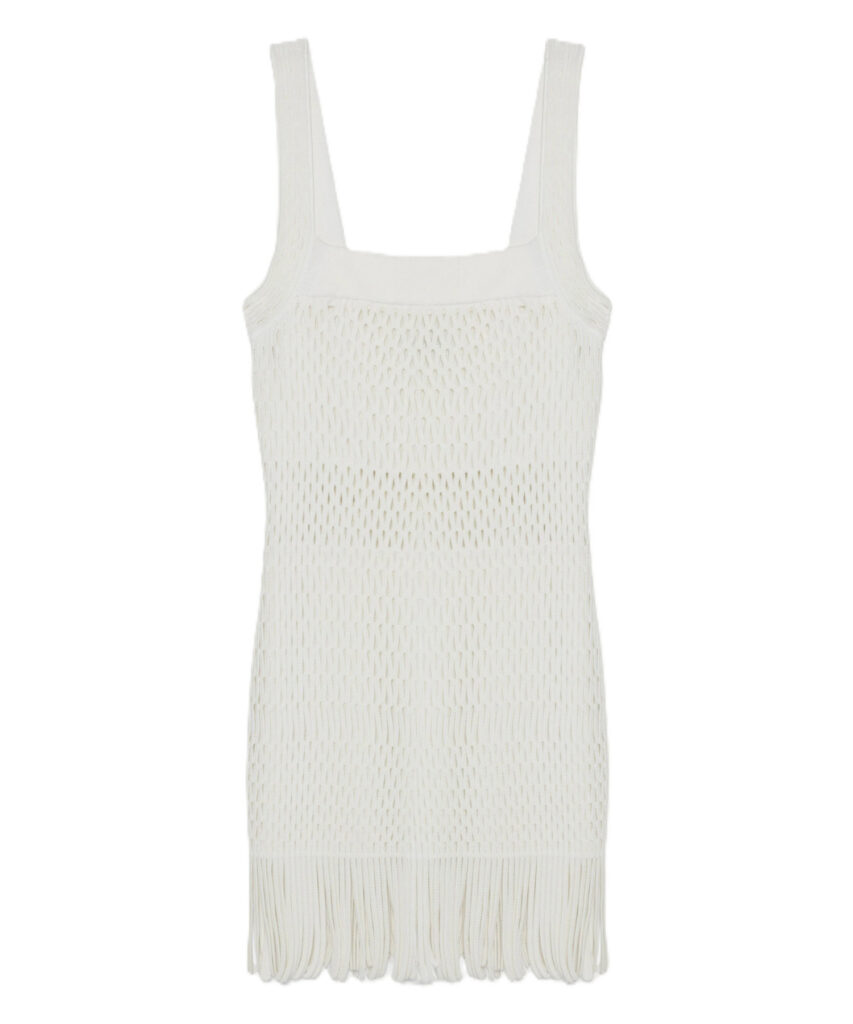 Lyria Fringe Dress Ivory Jonathan Simkhai